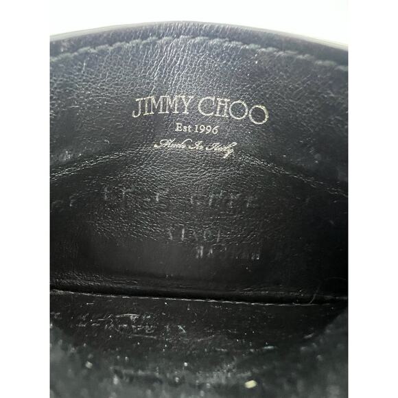 Jimmy Choo Leather Embossed Card Case - Picture 4 of 5
